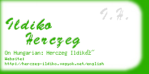 ildiko herczeg business card